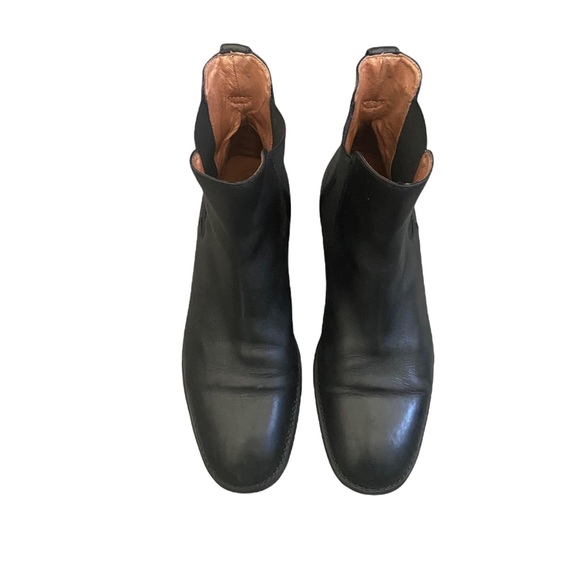 J. Crew Black Leather Booties Size (9.5) - Picture 1 of 6